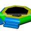 Inflatable Water Play With Floating Water Slide Customized Inflatable Outdoor Water Park