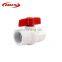 1/4 plastic pvc union ball valve grey