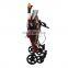 Steel frame firm large capacity rollator shopping cart trolley walker