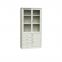 Office furniture metal storage file cupboard/cabinet double glass 2 door steel filing cabinet