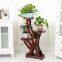 Flower rack solid wood living room indoor balcony simple multi-layer floor type retro European Chinese white wood Chlorophytum bonsai green flesh saving space large flower pot decoration shelf