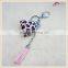 Fashion Leopard Bag Keychain With Leather Tassel Decorations