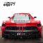 Body kit for Ferrari 458 in misha style front bumper rear bumper hood carbon fiber front lip rear lip side skirts fenders canard