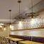Retro industrial style wheel hemp rope  pendant light for decorate