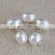 Mushroom half ball cap oval real abs pearl shank buttons