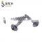gold plated countersunk flat Self tapping screws for plastic