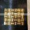 23*23mm chip size 6mm thickness glass mosaic golden select mosaic wall tile