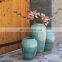 modern style blue tall big floor ceramic porcelain vase