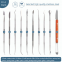 Stainless Steel 10PCS Dental Tools Set Adult Oral Dental Hygiene Set with Dental tweezers