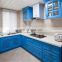 Modern designs high gloss lacquer blue kitchen cabinet for sale