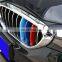For BMW New 5 Series G30 2018 Accessories ABS Front Grill Trim Decoration Sport Stripes Emblems 3D Stickers Car Styling