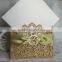 Personalized Laser Cut with Metal Tablet High Quality Arabic Wedding Invitation Cards