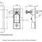 MS727 Best selling zinc alloy compression latch cabinet lock