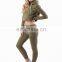 2022 New Arrival Custom Wholesale Hot Long Sleeve Lady Women crop Top Pullover Hoodie gym Cropped top club Hoodies