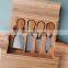 Cheese Cutting Board Bamboo Charcuterie Board/natural Bamboo Cheese Cutting Board Set With 4 Cheese Knives