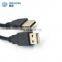 Guangzhou best seller black PVC jacket male to male usb cable 27/25awg