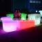Modern party hire glow PE Plastic tables beach mobile bar stool hotel decoration led chair hookah lounge sofa furniture
