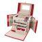 Top Ranking Hot Pink Luxury Custom Manufacturer Lock Black Drawer Travel Storage Stand Jewelry Organizer Box