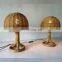 Unique Wicker and Rattan Mushroom Table Lamp Design Pair of Night Lamps Vietnam Manufacturer