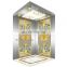 Luxury Style Golden Mirror Etching Stainless Steel 6 Passenger  Elevator Price
