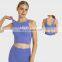 High Quality Ladies Workout Training Bra U Back Hign Neck Sports Fitness Running Crop Tank Top Women Gym Yoga Wear Bra