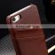 Luxury slim clear engraving brown real leather for Iphone case 5 S                        
                                                Quality Choice