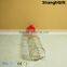soy sauce Bottles 120ml Transparent Glass Spice Bottle Plastic Cap