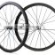 Veloss 2 Years warranty road bike asymmetry rim,Toray T700 Carbon Fiber 700C offset disc brake carbon wheels with novatec hub