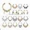 2016 More than 40 designs Zircon Fake Nose Ring Hoop Ring Nose Body Jewelry Fake Septum Rings Piercing wholesale style O 54