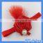 HOGIFT 7 colors feather baby hair accessories/chilren pearl headwear