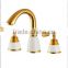 Two handles exquisite antique faucets water tap, swan top brass gravity casting basin faucets, bath faucet hand shower