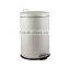 round shape metal garbage trash bin