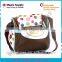 Baby cute diaper bags with color dot printing