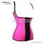 Pink shaper latex vest waist cincher