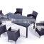 2016 China Modern Outdoor Rattan Wicker Dinning Set/rattan Table and Chairs Quality Choice
