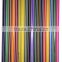 Stripe color lead plastic pencils in 18 colors