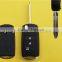 3 button flip folding car key remote fob case for Toyota Camry Rav4 Corolla Prado