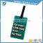 fashion custom gift airplane soft pvc luggage tags