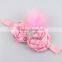 Wholesale 2015 New Baby Fashion Accessory Cute Girls Hair Rose Flower Headband With Diamond