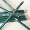 7" hexagonal shape drawing 3H pencil with dipped end, EN71
