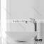 Hot Sale Wall Mounted solid surface Glass TopWash Basin