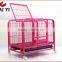 Good Quality Square Tube Dog Cages With Wheels