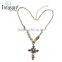 Cross Long Necklace Europe Exaggerated Skull Korean Fashion Diamond Jewelry Decorated Sweater Chain Accessories Wholesale