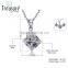 Body jewelry geometric zircon copper link chain necklace and earring jewelry set for braide