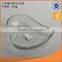 clear glass heart shape bowl with electroplate effect