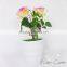 home garden artificial led rose flower bonsai with led light with battery
