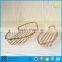 Trade assurance Gold plate Stainless Steel Fry Basket Bread Basket Dessert Basket, gold Restaurant Table Serving fry basket