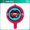 Red Blue White Lip With Teeth Round Rhodium Safety Clothing Custom Metal Badge Pin