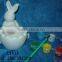 Ceramic Bisque Rabbit Figures