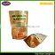 Flexible zip lock dry food package kraft paper bag with clear window